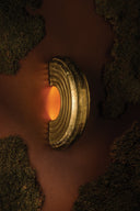 Vintage Brass Enko Wall Sconce 3.5" by Corbett Lighting, view 3