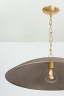Vintage Gold Leaf Eve Pendant 32" by Hudson Valley, view 3