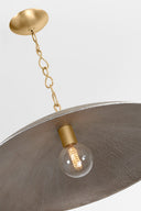 Vintage Gold Leaf Eve Pendant 32" by Hudson Valley, view 6