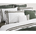 Pair of Pillowcases with Crossed Ribbon Lusitano