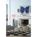 Checkerboard Large Scale Flatweave Rug