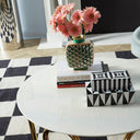 Checkerboard Large Scale Flatweave Rug