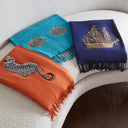 Leopard Embellished Throw