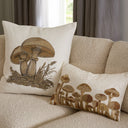 Large Mushrooms Beaded Pillow