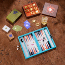 Playa Leather Backgammon Set