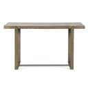 Argos 52" Console Table with Capri Beige Marble Top and Antique Brass Base, view 2