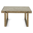 Argos 32" Coffee Table with Marble and Antique Brass, view 2