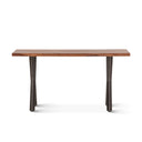 Brisbane 58" Console Table in Natural Sheesham Wood and Iron, view 2