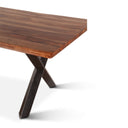 Brisbane 80" Dining Table in Natural Sheesham Wood and Iron, view 5