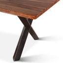 Brisbane 80" Dining Table in Natural Sheesham Wood and Iron, view 7