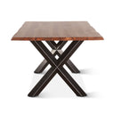 Brisbane 80" Dining Table in Natural Sheesham Wood and Iron, view 4