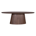 Casablanca 86" Oval Dining Table in Toffee Nut, view 2