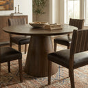 Casablanca 48" Round Dining Table in Toffee Nut, view 4