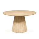 Casablanca 54" Round Dining Table in Natural White, view 2