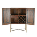 Cosmopolitan 39" Bar Cabinet in Honey Brown, view 5