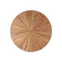 Eiffel 54" Round Dining in Antique Teakwood and Marble Round, view 4