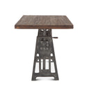 Industrial Loft 60" Adjustable Crank Office Desk in Gray Zinc, view 3