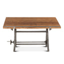 Industrial Loft 62" Adjustable Drafting Desk in Natural, view 2