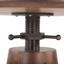 Industrial Modern 40" Round Adjustable Table in Walnut, view 2