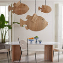 Wicker Blowfish Medium Pendant