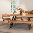Kennedy 68" Dining Table in Smoked Acacia, view 3