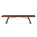 London Loft 90" Bench in Walnut, view 2