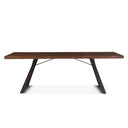 London Loft 80" Dining Table in Walnut