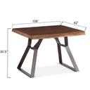 London Loft 23" Side Table in Walnut, view 6