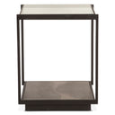 Moab 18" Side Table with Glass Top in Oxidized Black, view 4