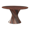 Meridian 48" Round Dining Table with Spiral Base in Capri Sheesham