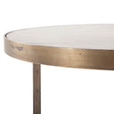 Michaelangelo 36" Nesting Coffee Table with White Marble Top, view 2