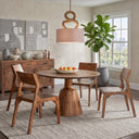 Miles 46" Round Dining in Brownstone, view 4