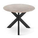 Malibu 90" Oval Dining Table in Sawar Marble with Black Base, view 3