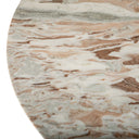 Malibu 48" Round Table in Sawar Marble with Antique Gold Base, view 6