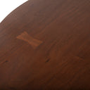 Mozambique 48" Round Dining Table in Walnut and Antique Zinc, view 2