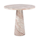 Nile 30" Round Dining Table in Brown Toronto Marble, view 2