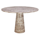 Nile 48" Round Dining Table in Capri Beige Marble