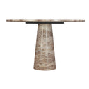 Nile 48" Round Dining Table in Capri Beige Marble, view 2