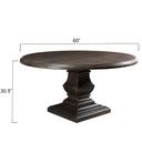 Nimes 60" Round Dining Table in Vintage Brown, view 5