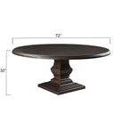 Nimes 72" Round Dining Table in Vintage Brown, view 5