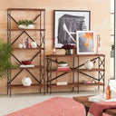 Organic Forge 34" Tall Bookshelf in Raw Walnut, view 9