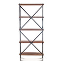 Organic Forge 34" Tall Bookshelf in Raw Walnut, view 8