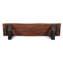 Reed 68" Bench in Light Sequoia with Gunmetal Legs, view 8