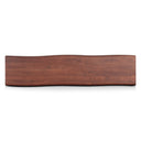 Reed 68" Bench in Light Sequoia with Gunmetal Legs, view 9