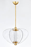 Vintage Brass Freya Pendant 20.25" by Corbett Lighting, view 4