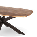 Rapallo 82" Dining Table in Natural Mango Wood and Iron, view 5