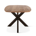 Rapallo 82" Dining Table in Natural Mango Wood and Iron, view 4
