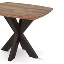 Rapallo 28" Side Table in Natural Mango Wood and Iron, view 6