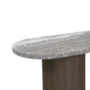 San Juan 55" Console Table in Royal Brown with Gray Travertine, view 2