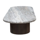 San Juan 75" Coffee Table in Royal Brown with Gray Travertine, view 2